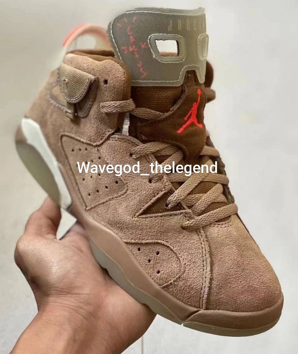 SneakerNews's tweet photo. FIRST LOOK at the Travis Scott x Air Jordan 6 "British Khaki" in Pre-School sizes 👀 Must cop? (Photo: wavegod_thelegend/IG)

https://t.co/bSPwBr8bHU https://t.co/fRMuwiNU5n