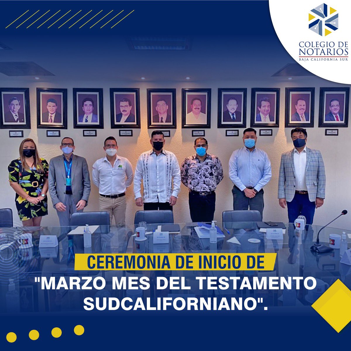 🔷Por parte de nuestro presidente del Colegio de Notarios de B.C.S el Lic. José Alberto Castro Salazar damos inicio en Marzo 2021 el mes del testamento sudcaliforniano donde todas las notarias del estado otorgarán EL TESTAMENTO CON UN 50% DE DESCUENTO.

POR UN COLEGIO DE UNIDAD.