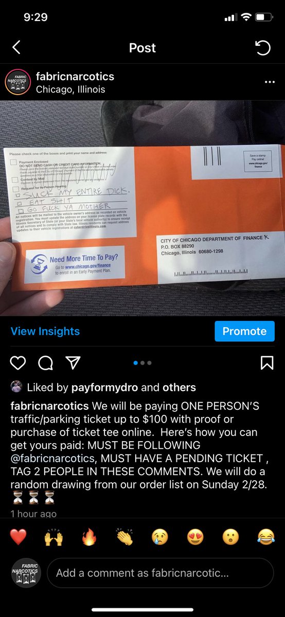 drubowitz's tweet photo. If someone needs a traffic ticket paid, go peep the latest post on IG from @fabricnarcotics https://t.co/UsTRbq7KlB