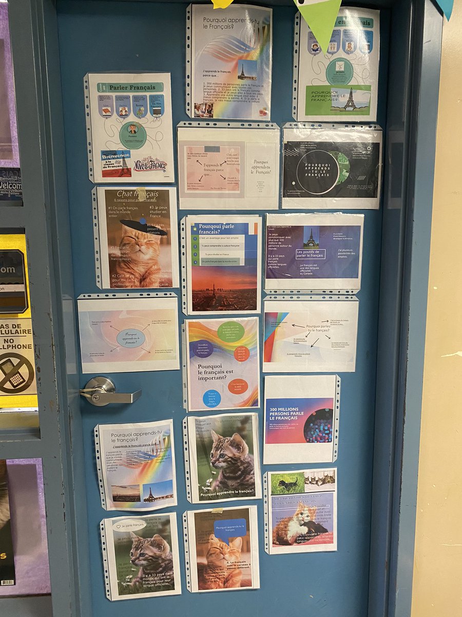 FI middle schoolers created posters highlighting the advantages of learning a second language. Continuing to deepen our purpose. Next? La francophonie à travers le monde! #sd72learn
