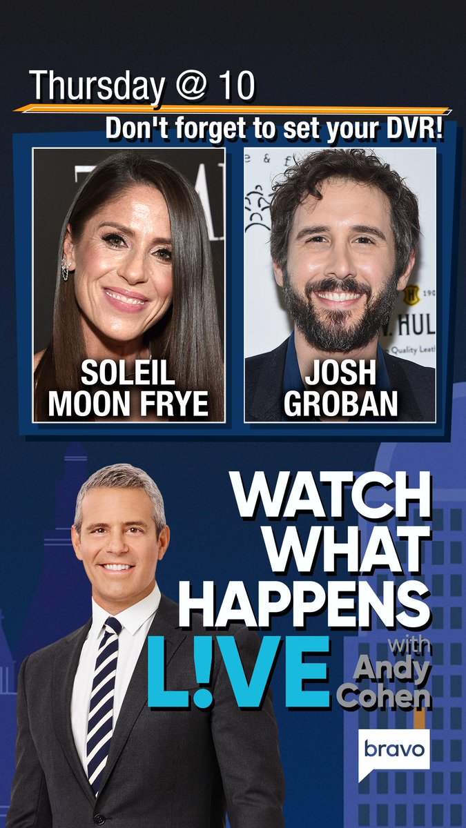 moonfrye's tweet photo. Check out my friend @Andy #joshgrobin & I on @BravoWWHL tonight 💙 SO much fun! https://t.co/OPS9V6i3NT