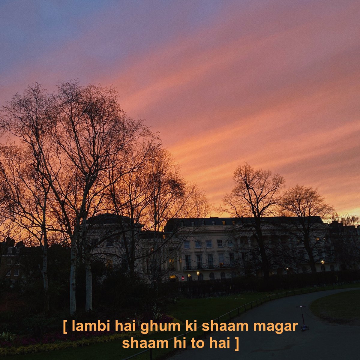 london sunsets and some of Faiz Ahmed Faiz 🌅