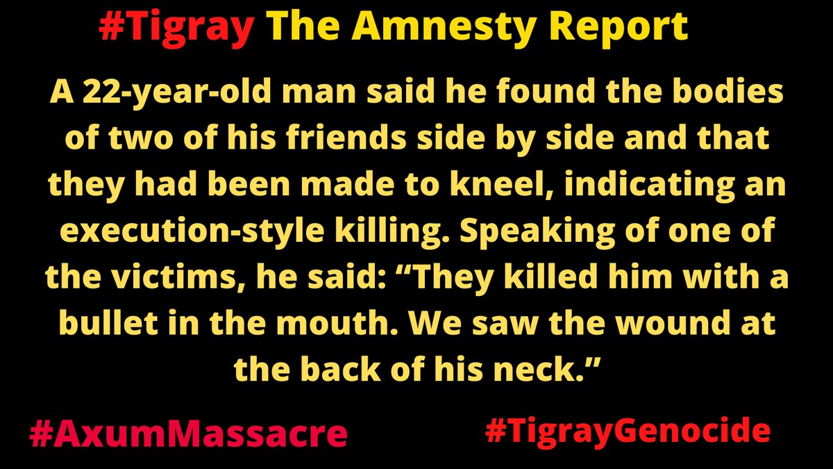 Brinnium's tweet photo. How Many Deaths Is Enough 4 The World 2 Act?
#AxumMassacre #TigrayGenocide 
@JoeBiden @JustinTrudeau @BorisJohnson @GermanyDiplo @JosepBorrellF @mbachelet @ABlinken @AnnLinde @LindaT_G @antonioguterres @JuttaUrpilainen @KenRoth @SenBooker @AAzoulay @hrw @amnesty @IntlCrimCourt https://t.co/MvyaJ6k8jd