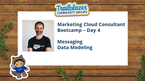 JyothsnaBitra's tweet photo. Starting in few hours (9 pm EST): Marketing Cloud Consultant Bootcamp- Day 4: Messaging + Data Modeling by @eliotharper
@guilda_h @gemliza #MCCBootcamp @PhxB2CUG @marketingcloud #marketingchampion https://t.co/6INhvdE34J
