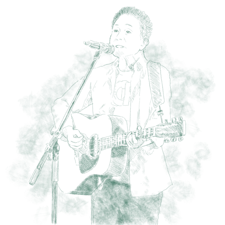 トリハラサユリ Pa Twitter 2月25日 小田和正さんを描きました