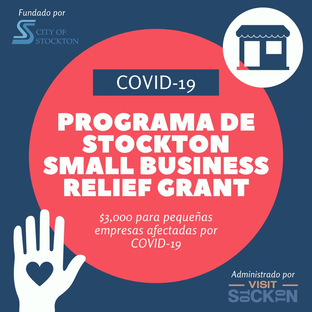 Stockton's Small Business Relief Grant program will be accepting new applications from March 1, 2021, at noon, through March 15, 2021, noon. Please see the press release linked below for information about eligibility and how to apply.

ow.ly/JCNl50DKgiW