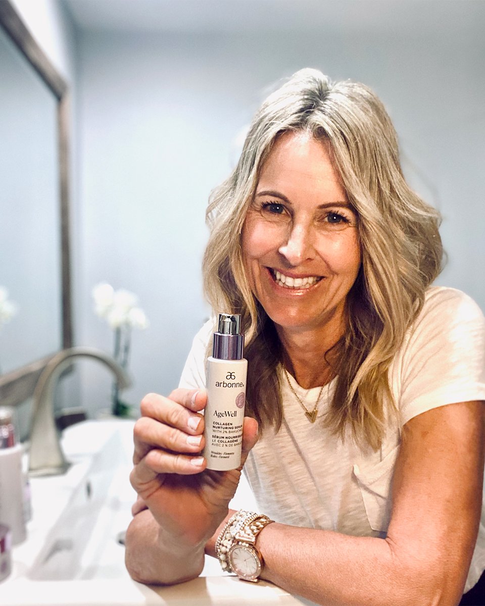 arbonne's tweet photo. Skincare isn't supposed to be complicated! Independent Consultant and ENVP Shannon Blas is showing off her amazing skin (at 50) and her love for the AgeWell Collagen Nurturing Serum.
https://t.co/Lz5uJqKtX7 https://t.co/WvcEV8HYUm