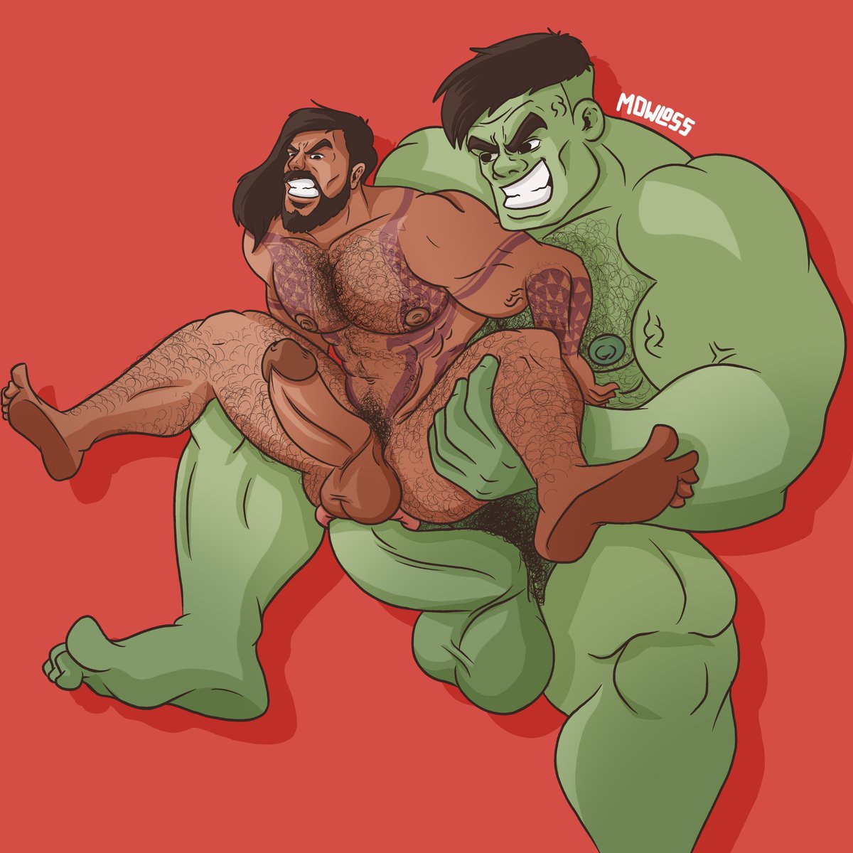 Mowloss1's tweet photo. Aquaman vs Hulk https://t.co/vQDnbvLdNO