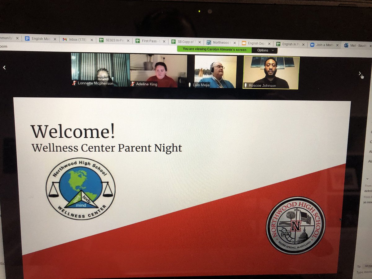 Parent night with our awesome Wellness Center. Providing info on services as well as strategies to support families and students. It’s not too late to join. Info on NW’s website