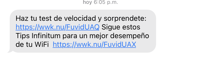 NadieMeEscribe's tweet photo. Que poca madre @TELMEXSoluciona no solucionaste el problema y todavía te atreves a enviar SMS invitándome a hacer un test de velocidad WiFi. Eres una basura! Nos vamos mañana en el CAC de Plaza Tlalnepantla para proceder a la cancelación #TelmexNOsoluciona de mierda @IFT_MX https://t.co/WjBpzmqEhU