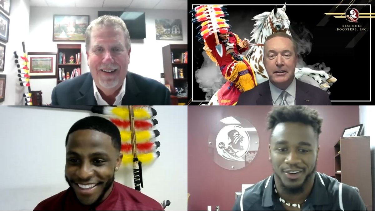 Thank you to our Seminole Booster Members who joined our virtual event tonight featuring Rob Wilson, @SeminoleAlford, @CaamMcd, and @AmariGainer! We had fun and look forward to doing more of these in the future! #GoNoles #OneTribe https://t.co/FxQqrDVuSD