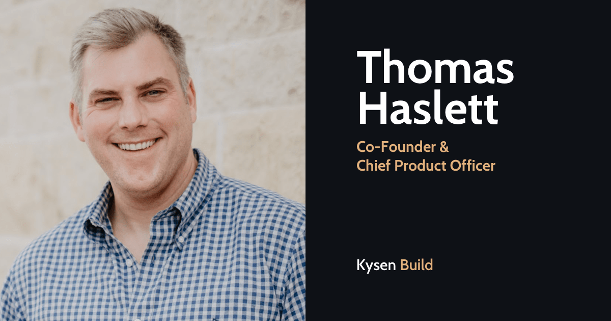Meet Thomas Haslett, hair care extraordinaire and co-founder/chief product officer at Kysen Build! kysenbuild.com/team/thomas-ha…