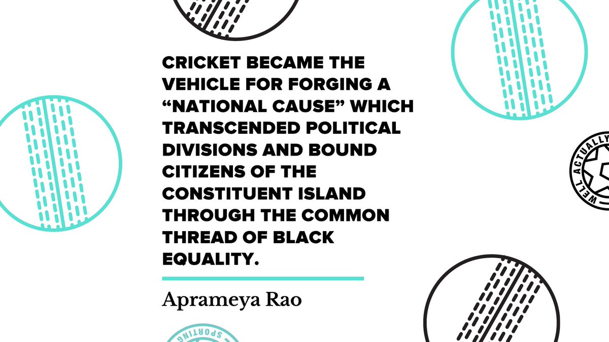 WellActuallySC's tweet photo. When is a game more than just a game?⁠
⁠
In the West Indies, cricket is woven into the fabric of the country, a bond between the 13 countries that formed it. ⁠
⁠
It's national identity, a changing world, and a lasting legacy in the latest episode : https://t.co/aOxxvtpxdt https://t.co/7AjZHAJCBA