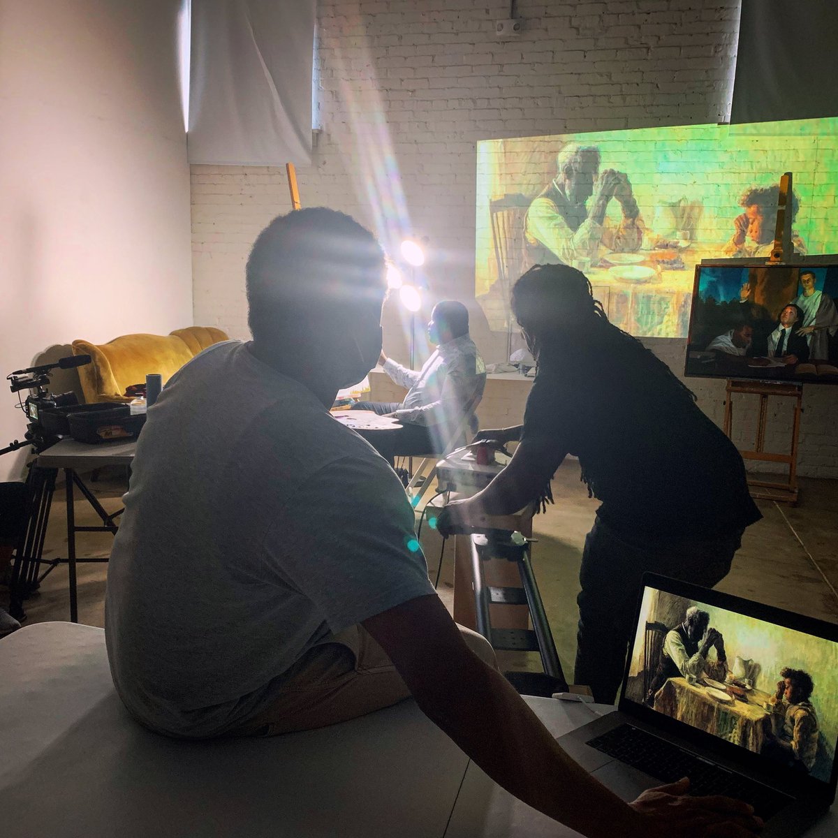 Breann_Johnson's tweet photo. I feel so blessed that I got to be part of this experience! Watch My Brother Jesus now. Link in my bio. #documentary #short #shortfilm #artist #blackhistorymonth  #blackartists @jarrettconaway https://t.co/9OvIBxnbho
