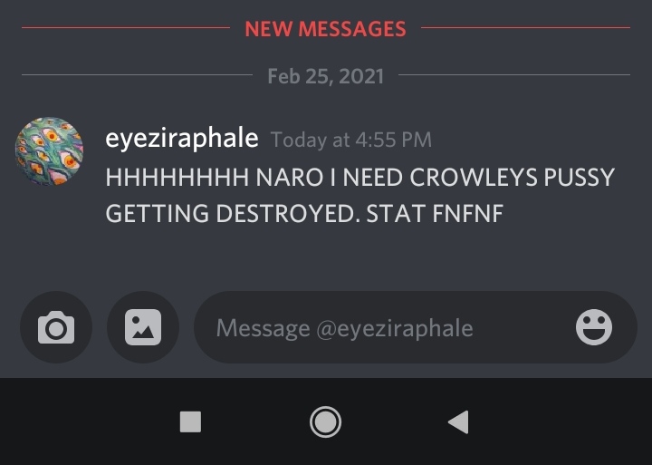 Logging on to Discord is a wild experience with @eyeziraphale as friend ajdkskdkd