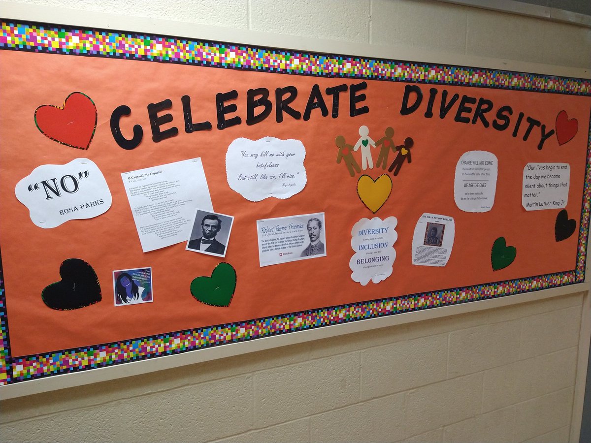 MACC_MCS's tweet photo. MACC students and staff members did an awesome job celebrating Black History Month with their hallway displays! https://t.co/tYEuDAbehc
