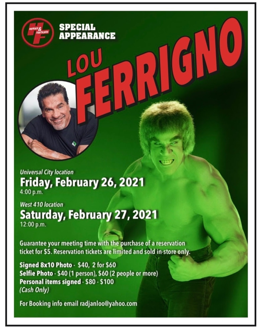 AllMonstersIn's tweet photo. This weekend @HeroesFantasies with @LouFerrigno 
Check it Out 🤯📸📸📸📸
@AllMonstersIn #supportlocal #supportsanantonio #supportourtroops #sanantonio #texas #wearmasks #besafe #socialdistancing #nerdaholicsa https://t.co/m6GGBpxECl