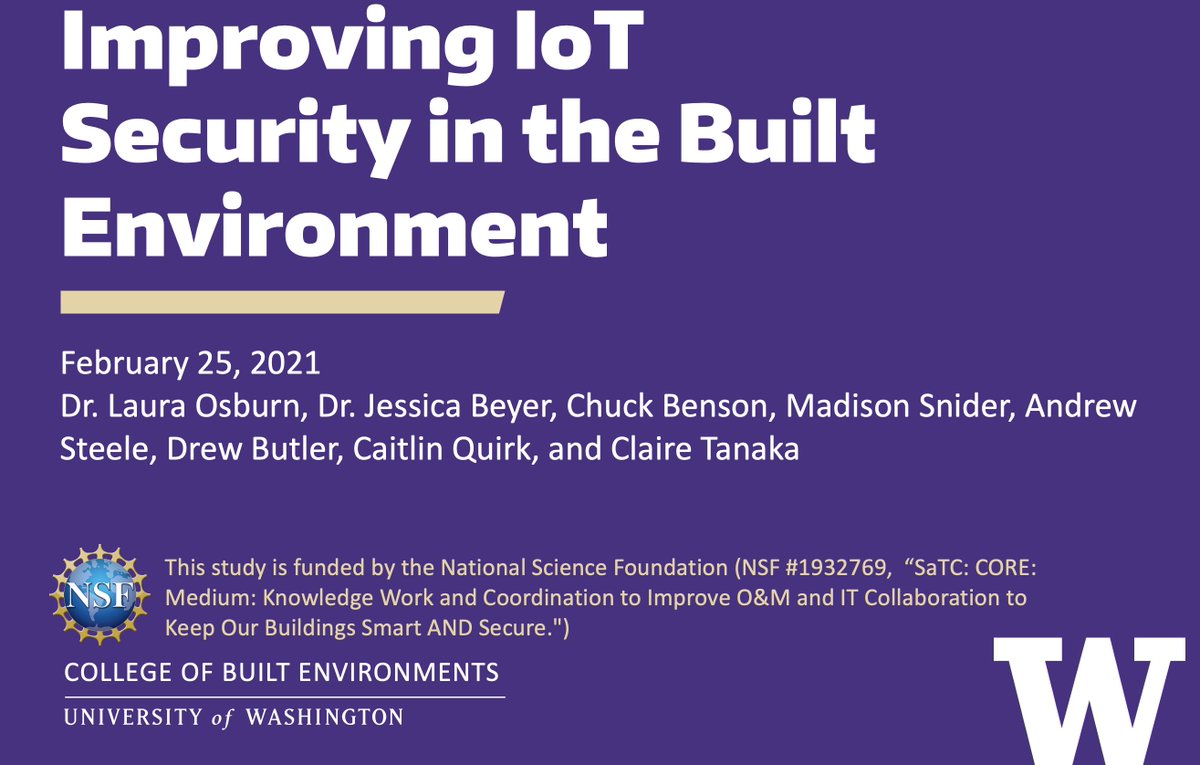 UWBuiltEnv's tweet photo. .@CyberBELab1 starting their presentation now. #CBEchronicles https://t.co/UgILLh3TJx