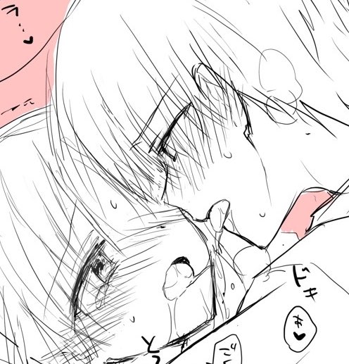 おわびのチラ見せ。キスだけだけど明らかにこれからセックスですね(˘ω˘ )って感じなのでR18垢に上げるべきか悩んでいる落書きの一部 
