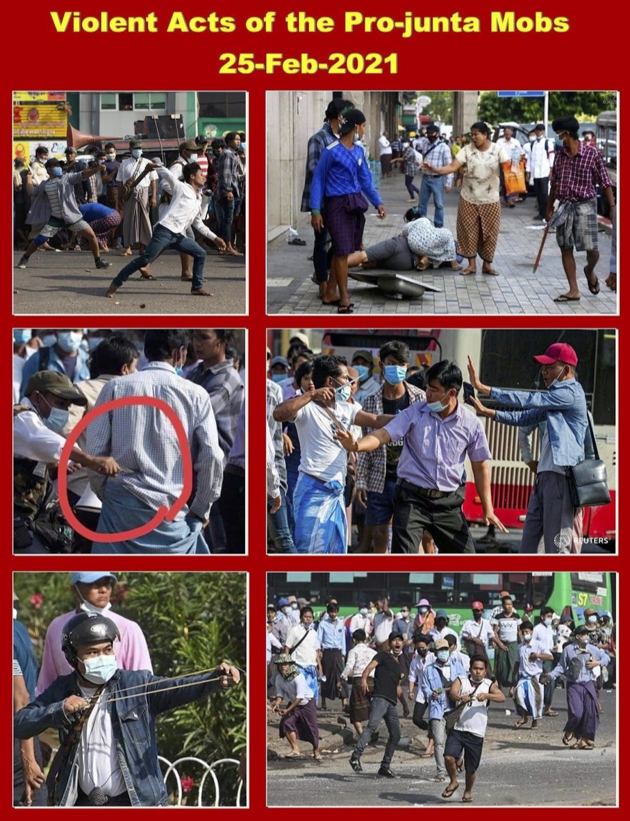 DAILY UPDATE ! (25/02)
748 people arrested, charged or sentenced since 1 Feb
686 actively persecuted
List https://t.co/SL5Fmrhwk2
Brief https://t.co/lB7kcszSKp
#WhatsHappeninglnMyanmar https://t.co/9kgle6DaMH
