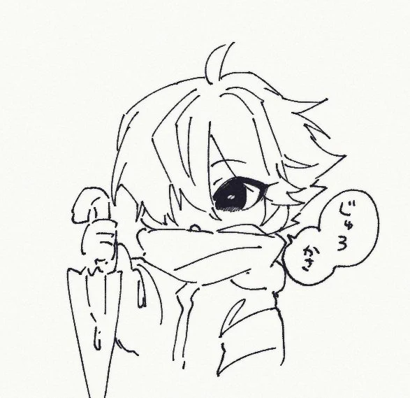 傘を届けてくれる夜美ちゃん 