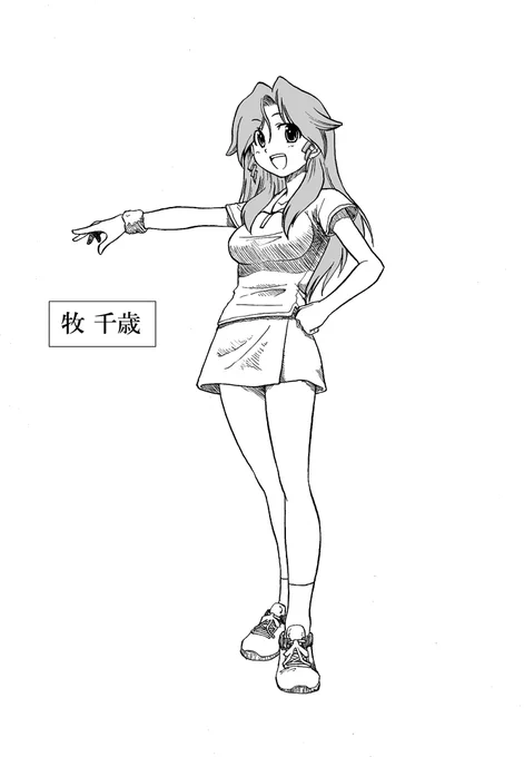 千歳さんと明日菜のボツ案が出てきた。明日菜はまあこれでも良いような気もするな。 