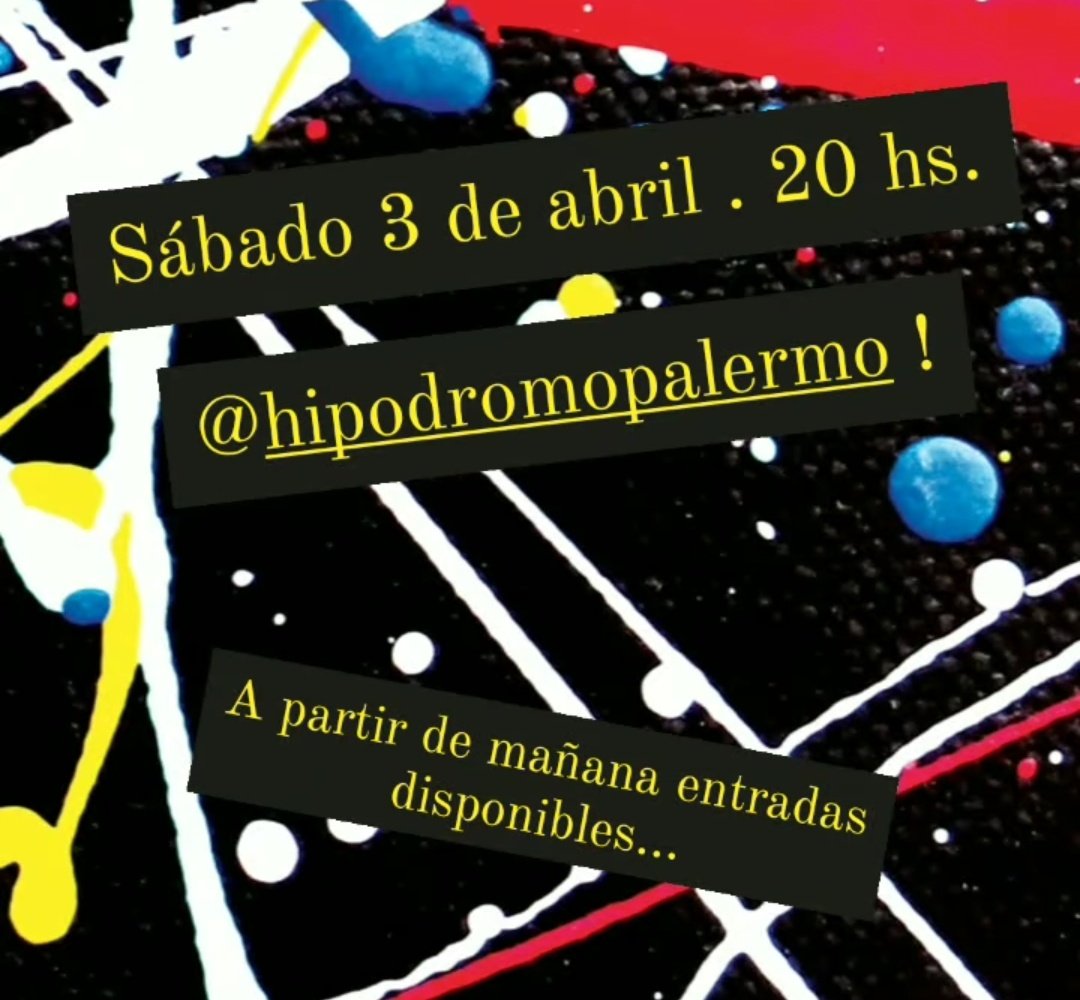 InfoPastillera's tweet photo. 🚨 NUEVA FUNCIÓN EL SÁBADO 3 DE ABRIL. https://t.co/3XDvwzLjjp