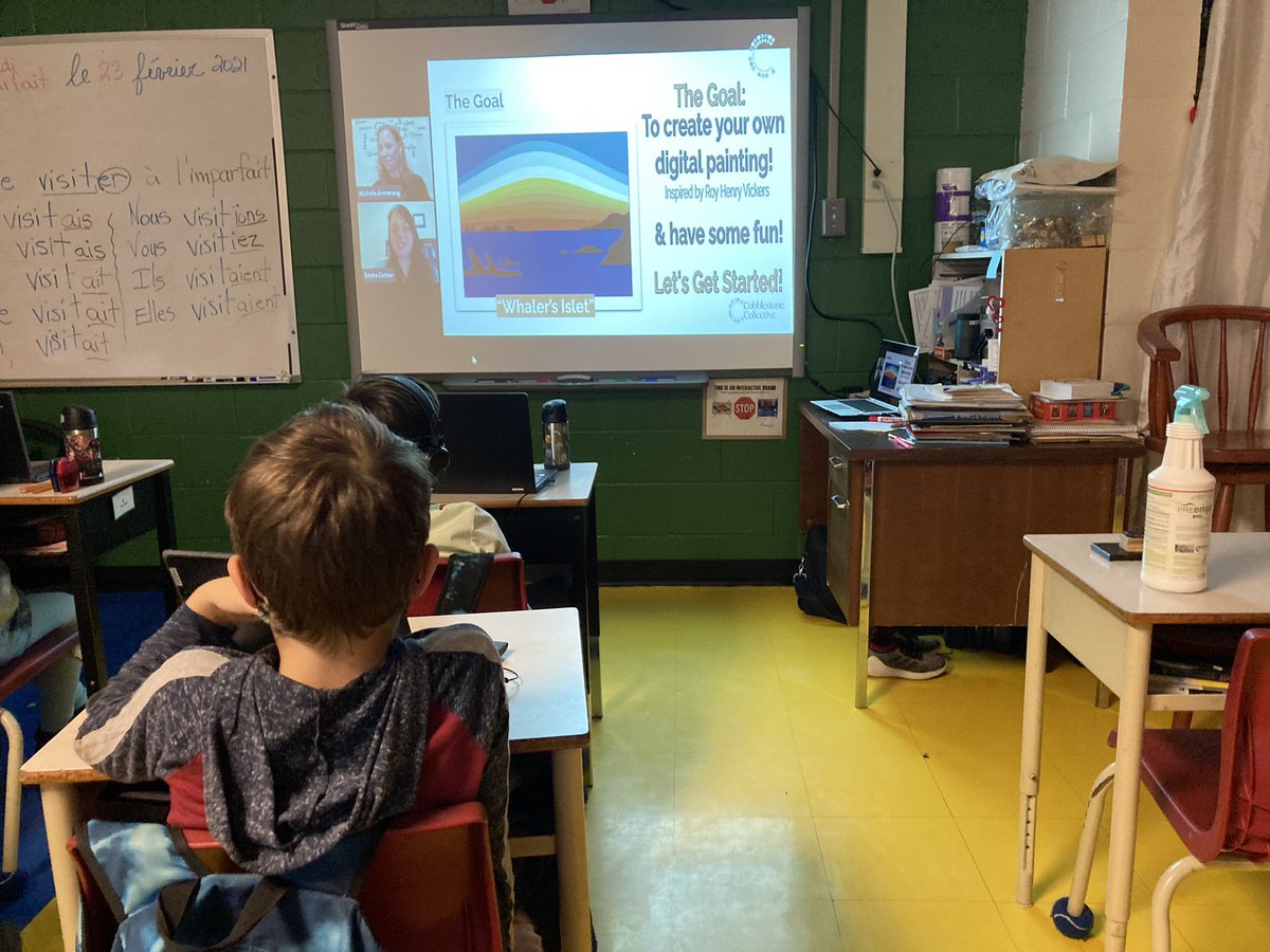 MrsTJemm's tweet image. This week some of our JR students participate in a virtual workshop using Google Draw to create works inspired by Canadian Indigenous artist Roy Henry Vickers. Way to go! #ocsbArts #ocsbIndigenous