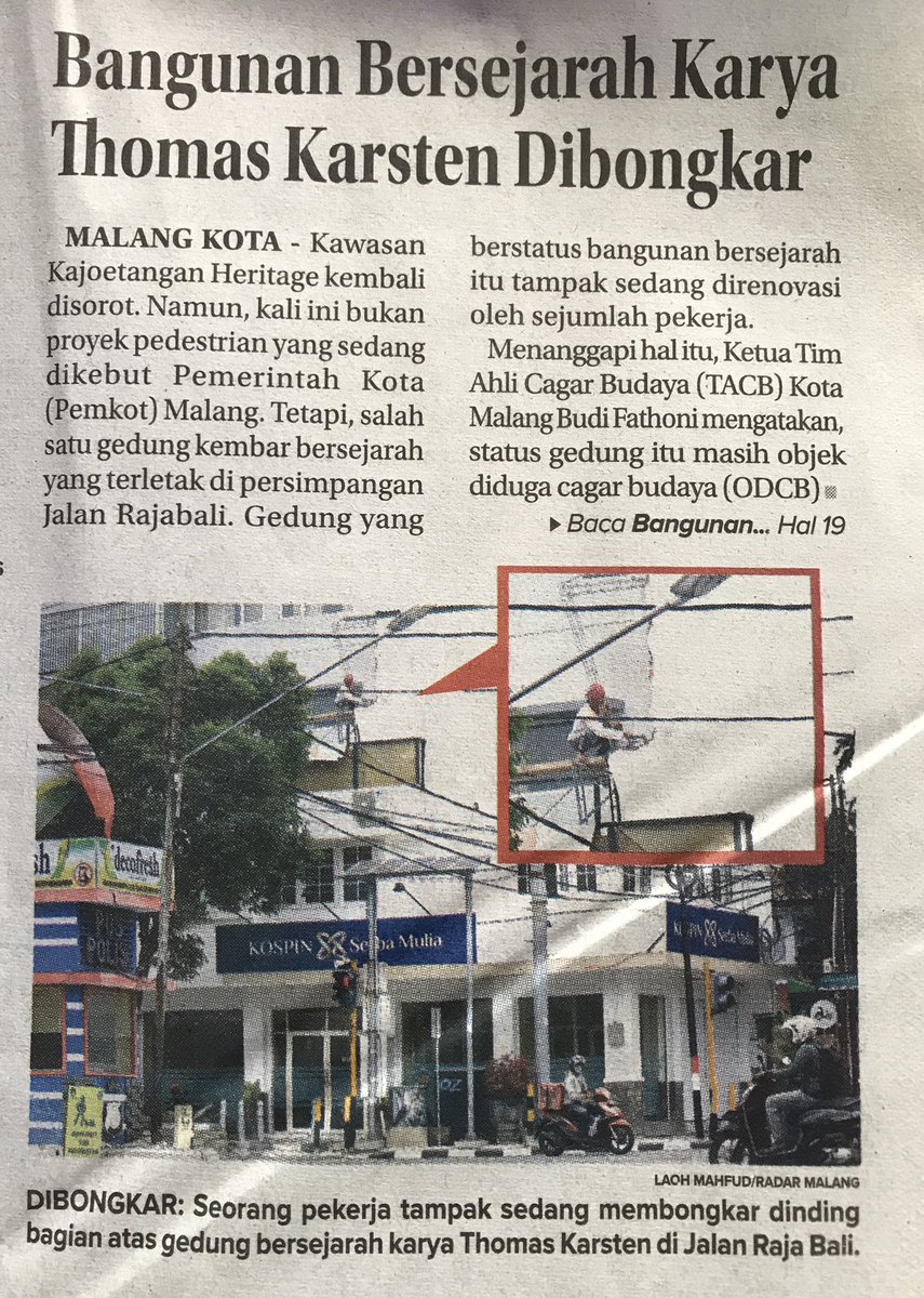 yusufgunawan's tweet photo. Oh Malang Heritage ... nasib emang nasib 

🤦‍♂️

@infomalang @RRIMalang https://t.co/5SWUPyhRZ3