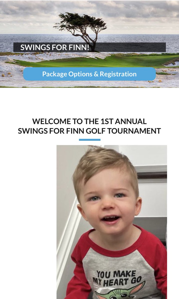 Swings for Finn Golf Tournament 7/19 at Queenstown Harbor is now OPEN for registration, sponsorships &amp; donations!⛳️🏌️‍♂️⛳️🏌️‍♂️Let’s fight this disease hard for these kids before the stage when it worsens.👊 Let us know any questions.  Please spread the word!🙌

swingsforfinn.com