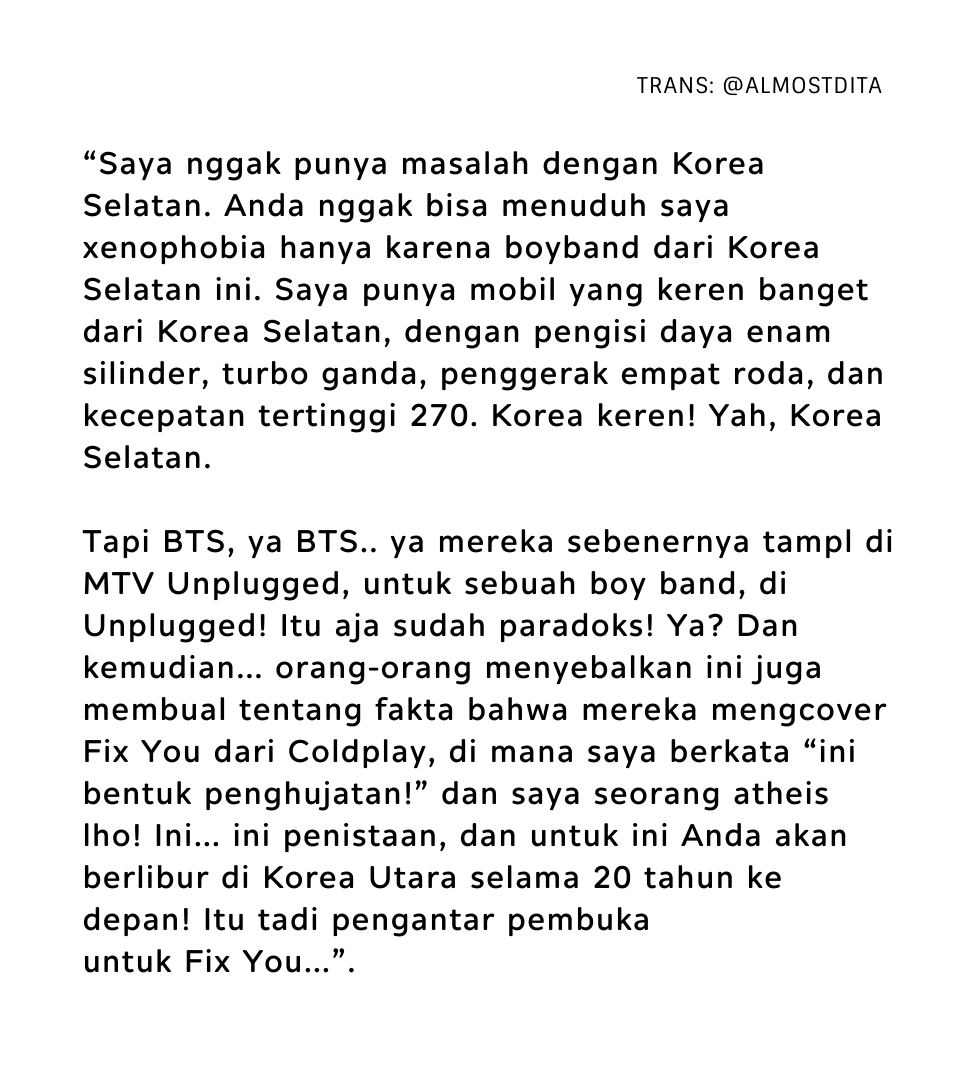 btsjekeyjin's tweet photo. lahh kok ngamokkk, iri? bilang boss! udh ciri² menang grammy gini nihh.
di diemin ngelonjak kon sekali di senggol diem.
Radio masih dibiayain negara aja masih sombong😎
 
Apologize to BTS https://t.co/12Xj3KWVXi