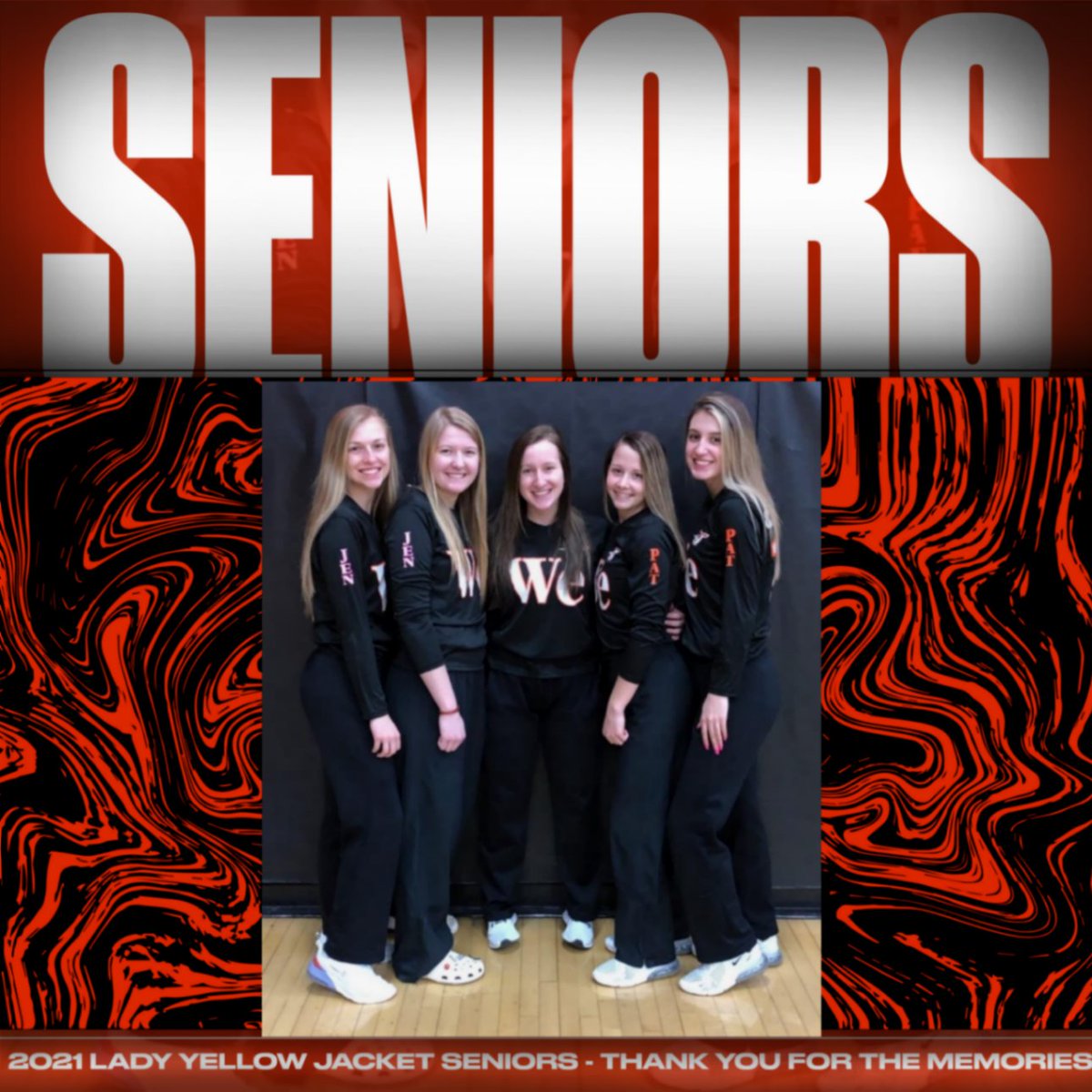 CHSJacketSports's tweet image. CHS would like to thank these 5  ladies for their dedication and hard work the past four years. It would be hard to find a group of athletes that have faced more adversity then they have. For those who know their story...CHS is proud of you.  #CoachPat #CoachJen