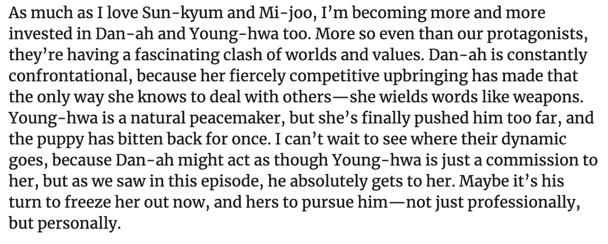 nothere4you_'s tweet photo. "If Mi-joo sharing her movie app with [Seon-gyeom] was a type of intimacy, what about him bringing her cups and food; unwrapping and breaking apart Mi-joo’s chopsticks for her; being pleased that their names will be in the credits together?"

#RunOnEp9 #RunOn 
@dramabeans https://t.co/chZ01Dypwp