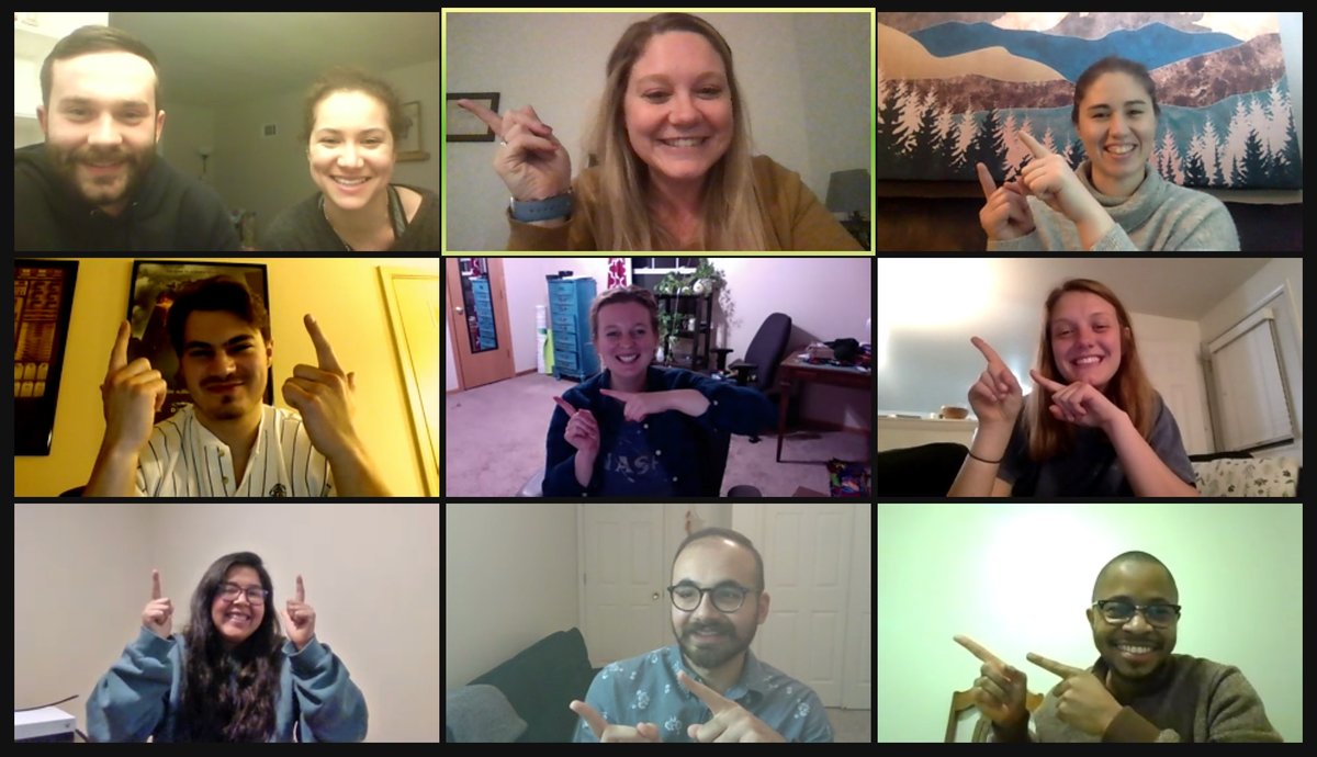 ProfMesser's tweet photo. Who says you can't have an wedding shower during COVID? What an amazing team (alumni and current) to make a couple feel special on their upcoming day:-) #mesolab #luckyprofessor https://t.co/zHvM4Ef4Cn