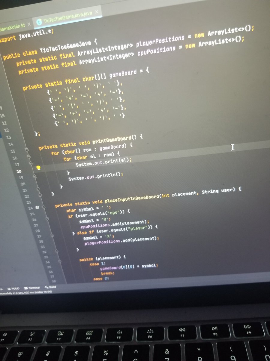 kevincodes_'s tweet image. Just a TicTacToe console game written in Java #tictactoe #javagame #2dgame #androidDev #intellij #intellijidea
