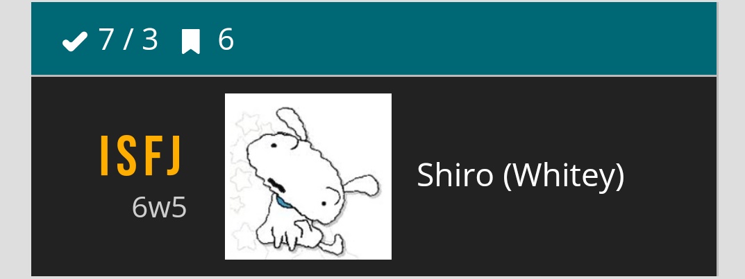 ごめんシロ忘れてた
お前さんだけ内向型か… 