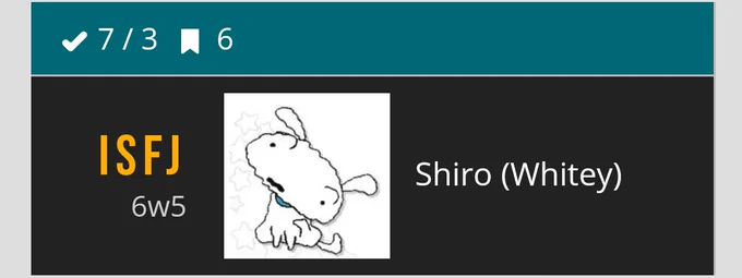 ごめんシロ忘れてた
お前さんだけ内向型か… 