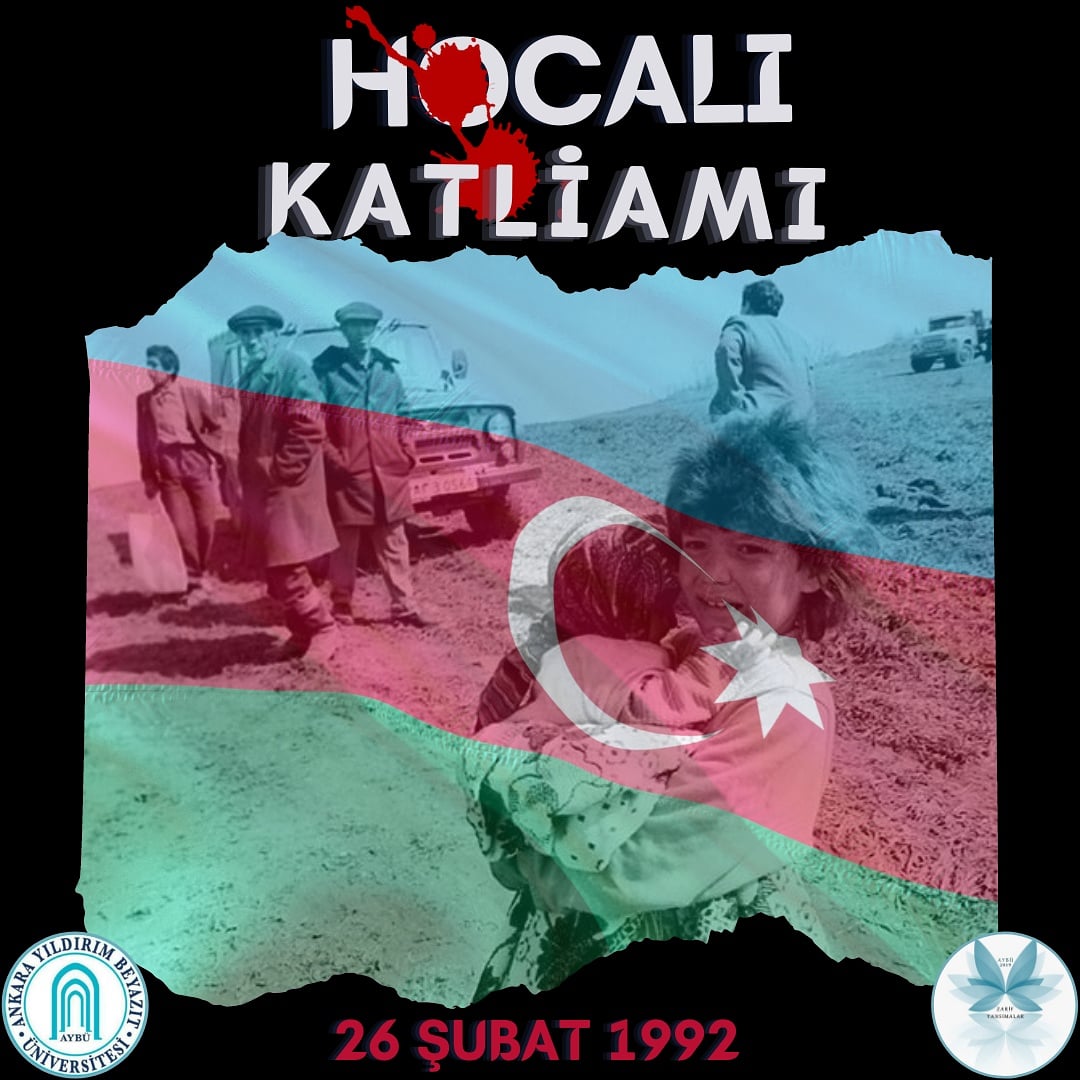 Tarihe kara leke olarak geçen 26 Şubat günü...
29 yıl önce bugün 
Şehitlerimizi rahmetle yâd ediyoruz
Unutmadık! Unutmayacağız!#HocalıSoykırımı 
#hocalıkatliamı
#Azerbaycan