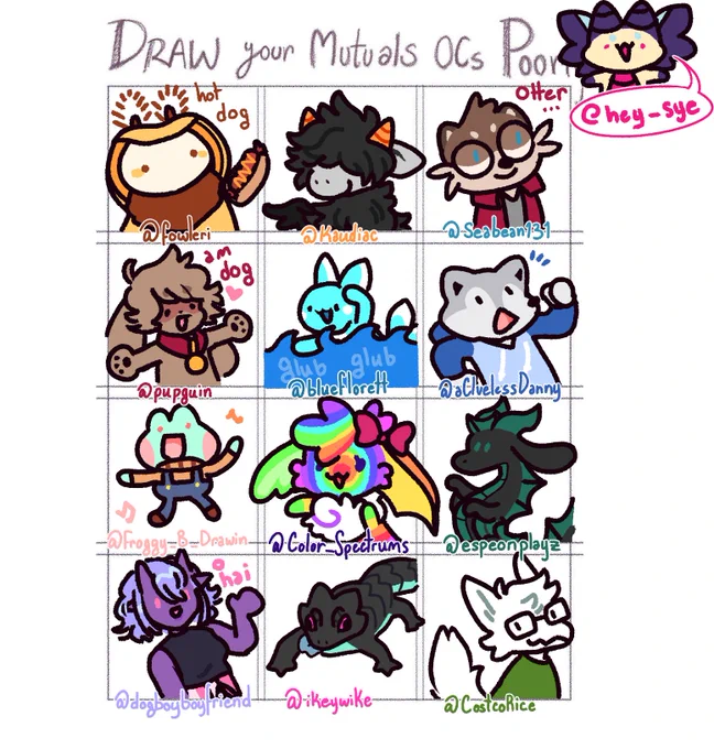 thank u gang here are some poorly drawn fellas! enjoy :D
(tagged those i could!) 