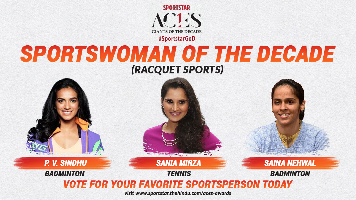 ✨ #SaniaMirza, #PVSindhu or #SainaNehwal? - This trio has constantly pushed the frontiers of possibility for women in sport in India.

Who was your Giant of the Decade?

🗳️ Vote for your favourite player in the #AcesAwards2021 NOW ➡️sportstar.thehindu.com/aces-awards/po…

#SportstarGoD