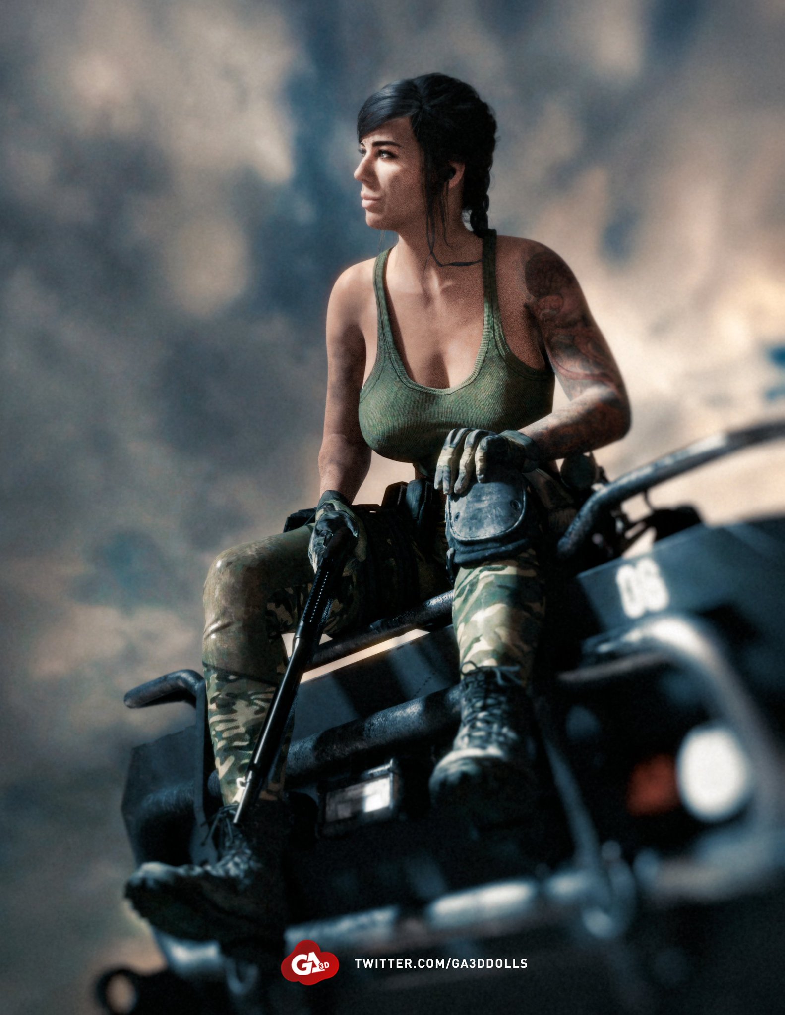 X 上的GA3D  NORDART：「Mara. Call of Duty: Modern Warfare Characters (Shot 1)  #Mara #CallofDuty #CallofDutyModernWarfare #boobs #tits #breast #characters  #militarygirl t.coQM6Soinr8p」  X