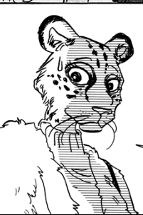 The animators should've just not added rosettes where there were none. There are little distinctions between them in the manga. Sheila-cheetah and leopard dude. 