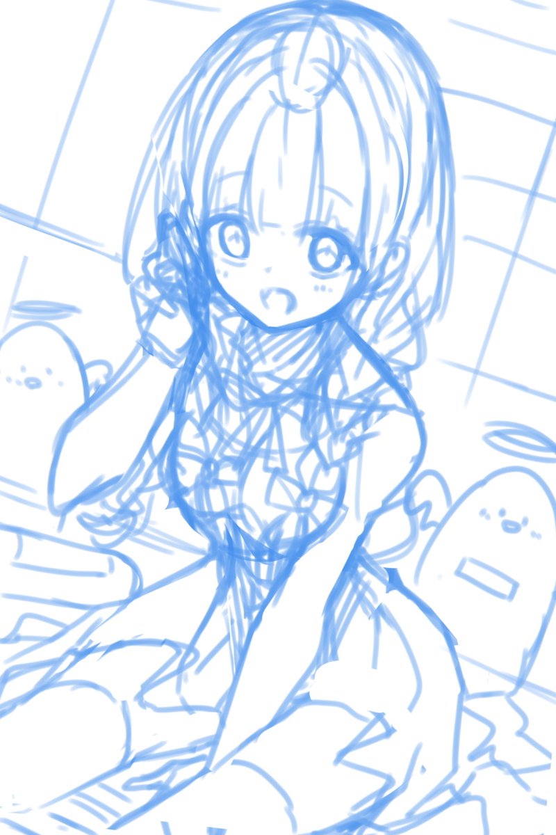 ラフと線画

 #スーふぁみ 