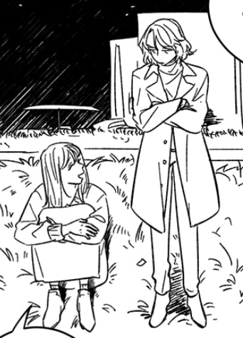 its a rare quiet moment between the two of them....its so peaceful and arrghgh i miss them