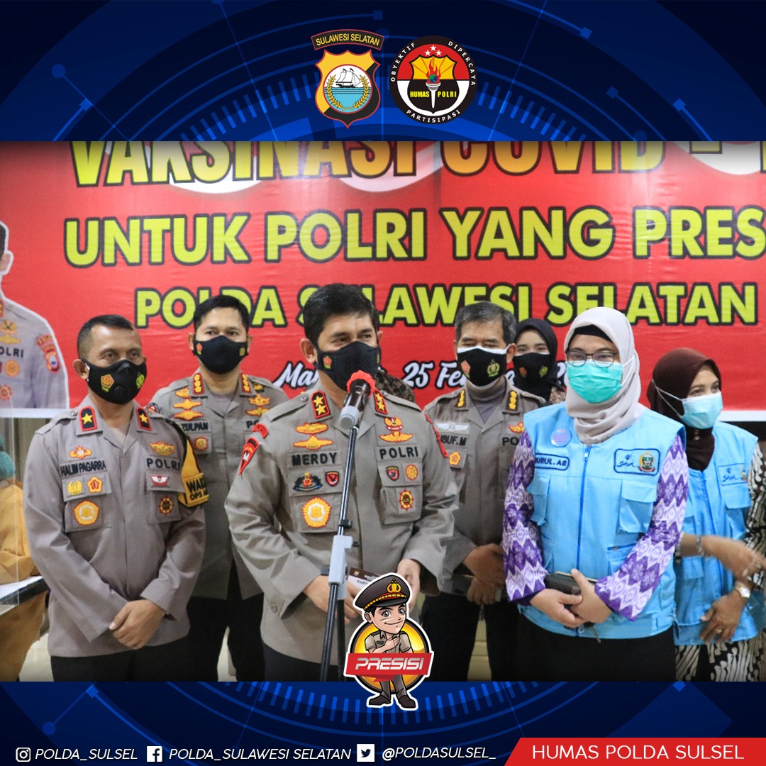 Emmank22's tweet photo. Jalani Vaksinasi Covid 19, Kapolda Sulsel: Tidak Ada alasan Takut dan Ragu, Vaksin ini Sudah Aman dan Halal, Ayo Gelorakan Program Vaksinasi ini
Polda Sulsel menggelar Vaksinasi Covid 19 unutk Polri yang Presisi sebagai wujud upaya menyukseskan program pemerintah dalam menangani https://t.co/BpwBYz3oNZ