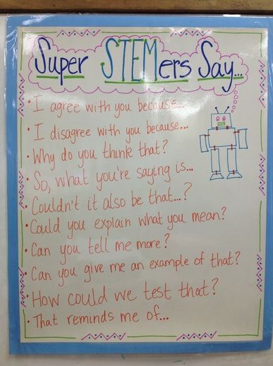 Great starter phrases to encourage your students to have higher order conversations.