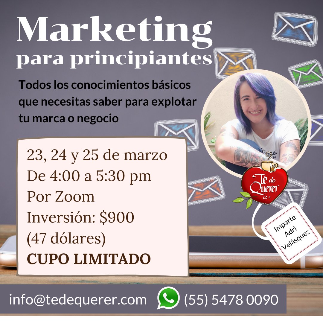 Te_dequerer's tweet photo. Aprende marketing desde cero con una maestra que sabe muchísimo y es súper buena onda: @RedHairStories9. 

https://t.co/C73xqLdnhI https://t.co/wh2bYdyFYY