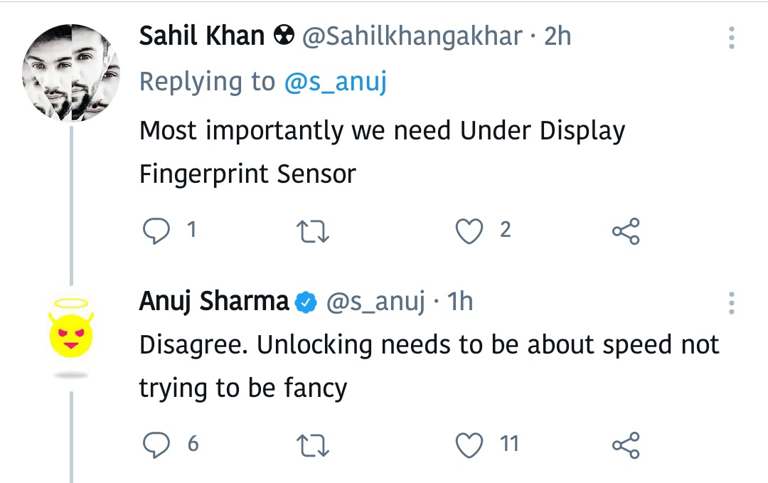 TechFactsRafee's tweet image. @s_anuj started teasing #SideMounted Fingerprint.. And we know AMOLED with Side fingerprint.. 🔥