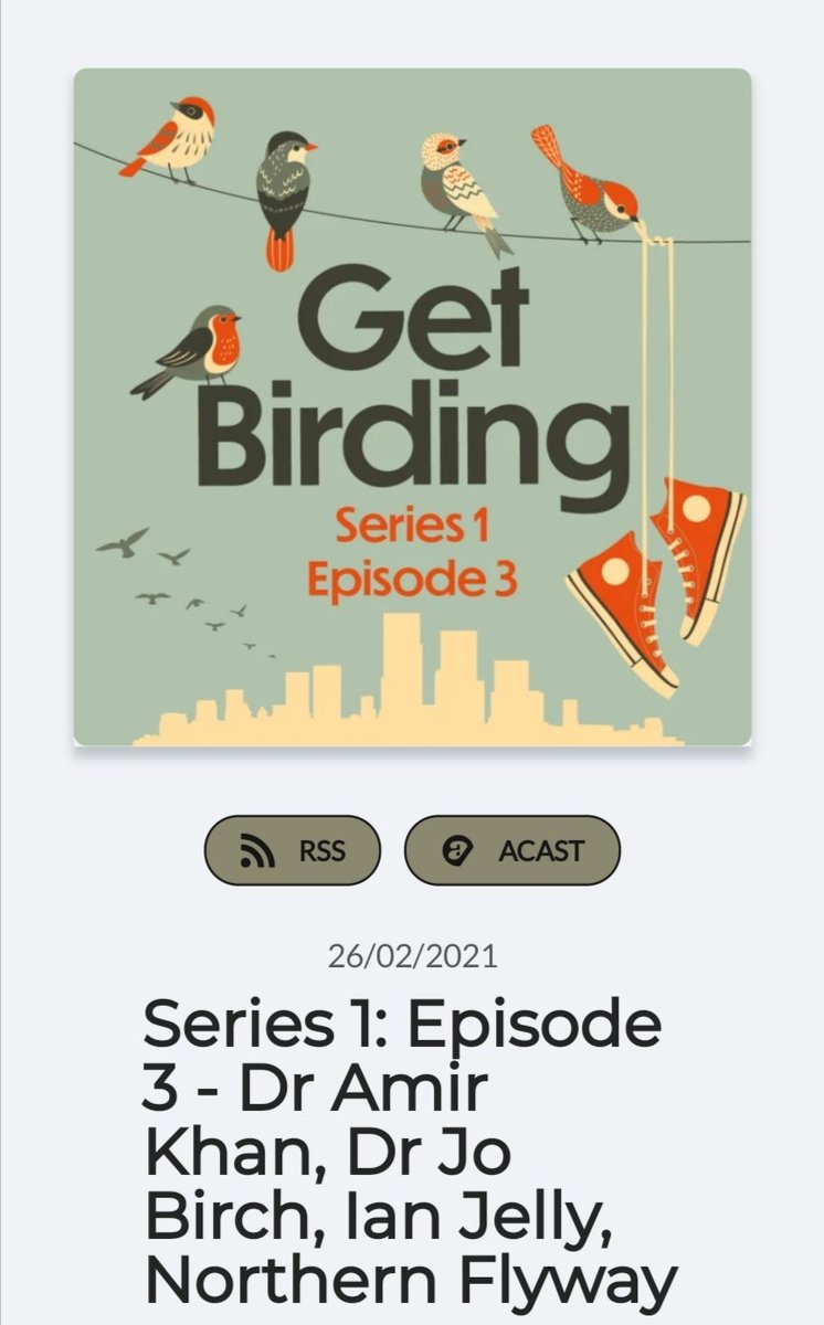 Hear my story about birdwatching on @BirdgirlUK's brilliant podcast, also featuring @DrAmirKhanGP. This episode is all about the health and wellbeing benefits of birdwatching, particularly in lock-down! 
#GetBirding

shows.acast.com/get-birding/ep…