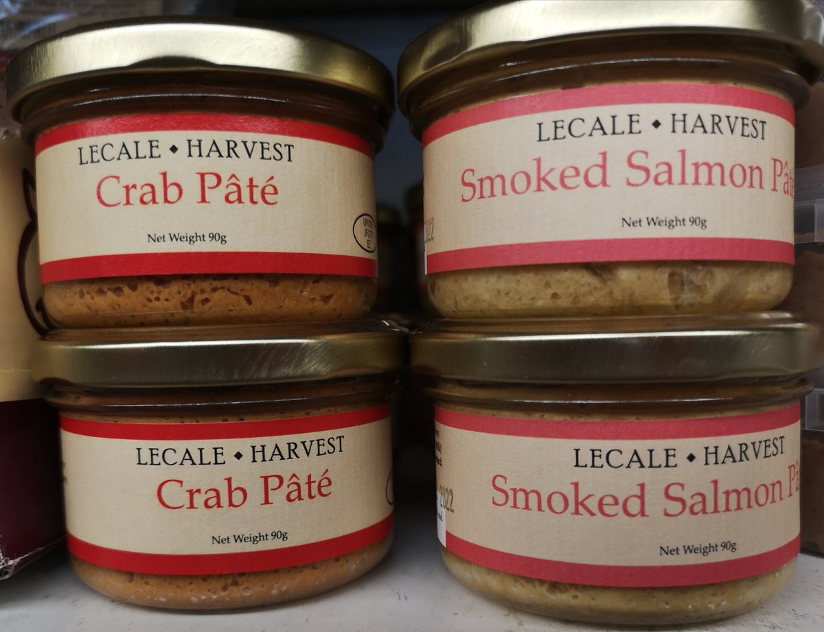 Some new products to our shelves <a href="/LecaleHarvest/">Lecale Harvest</a> smoked salmon and crab pates